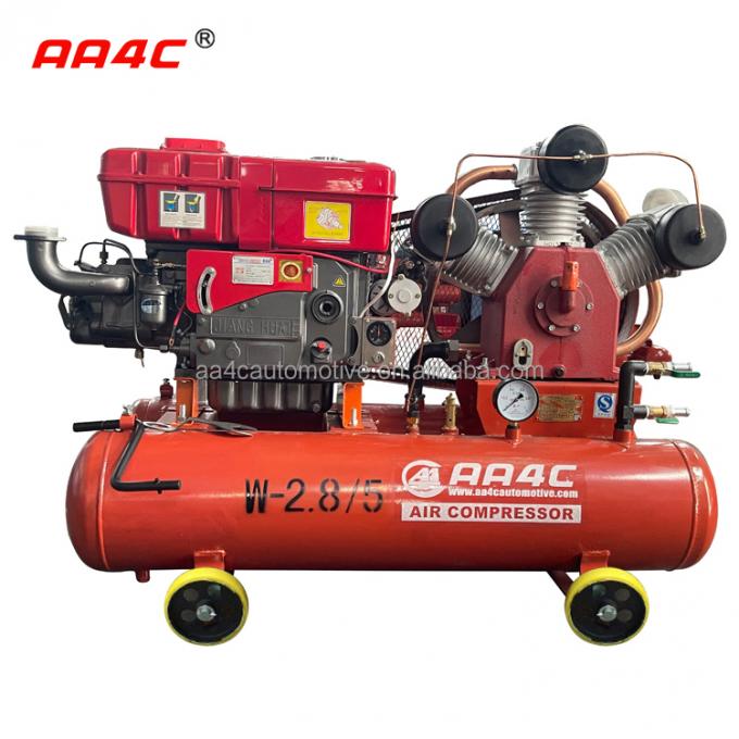 AA4C que reciproca a fonte de ar exterior diesel AA-W2.8/5 da oficina da bomba de ar do compressor de ar do pistão portátil do setor mineiro